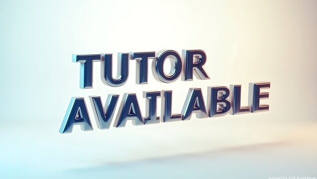 Tutor services text - designed to attract students seeking academic assistance.
