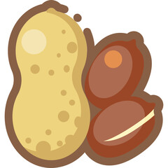 Snacks colored icon pack