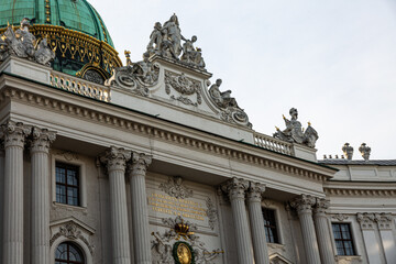 Obraz premium Details from exterior of Sisi museum, Vienna