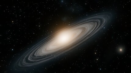 Fototapeta premium Spiral Galaxy Cosmic Cloud Formation Celestial Vista Stellar Evolution Universe Nebula Exploration