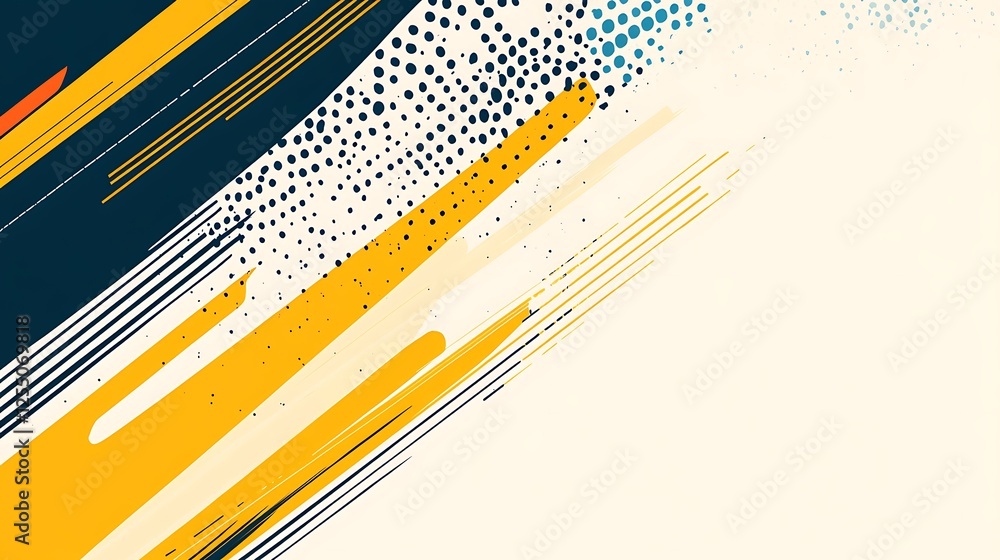 Aufkleber Abstract design with dynamic lines and shapes