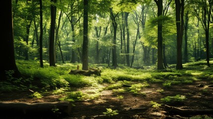 Naklejka premium sunlight overlay green