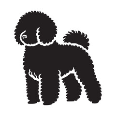 Artistic Bichon Frise silhouette designed for modern design projects - Bichon Frise illustration - minimal Bichon Frise vector - dog silhouette
