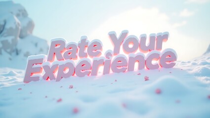 Rate your experience in a snowy landscape with soft light