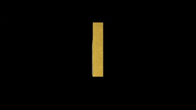 Moldovan or Romanian leu currency symbol, golden money sign. Presentations on Business, Financial, and Marketing Concepts. 3D rendering.