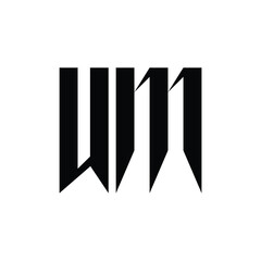UM monogram logo design letter text name symbol monochrome logotype alphabet character simple logo