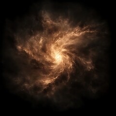Swirling Vortex of Cosmic Radiance in the Emptiness of Space Creates a Spiritual Impression
