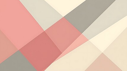 Abstract Geometric Design in Pastel Colors