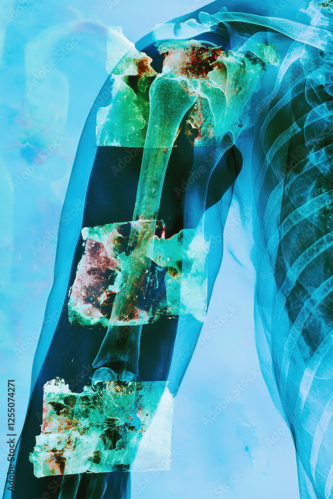 Poster exploring the intricacies of human anatomy through innovative x-ray imaging: a deep dive into the vi