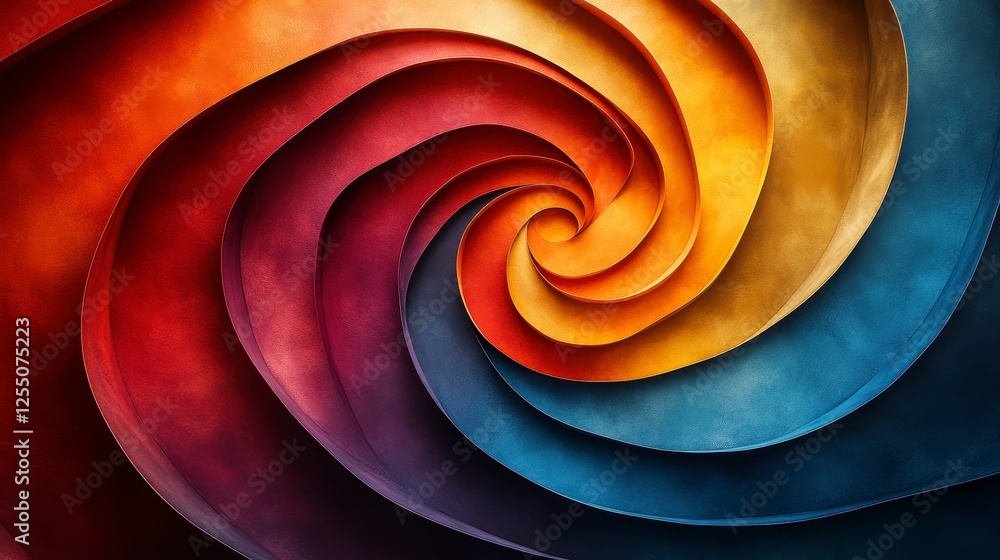 Poster abstract colorful spiral background pattern