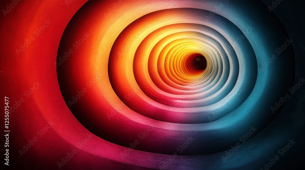 Poster abstract colorful spiral pattern background red