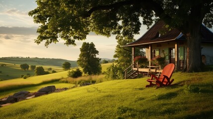 pastoral rural house