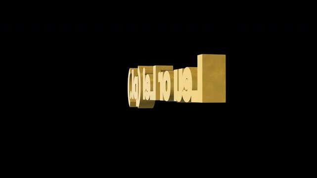 Moldovan or Romanian leu currency symbol, golden money sign. Presentations on Business, Financial, and Marketing Concepts. 3D rendering.
