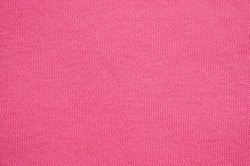 Pink fleece fabric texture, macro texture fleece pink fabric photo above as background