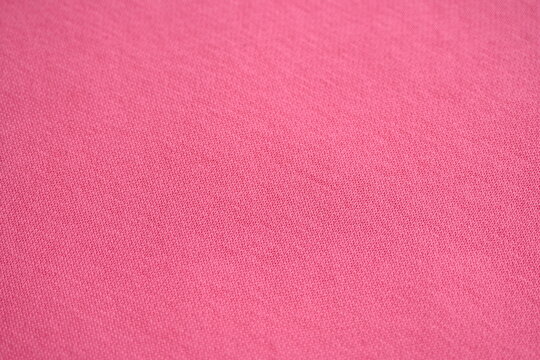 Pink fleece fabric texture, macro texture fleece pink fabric photo above as background