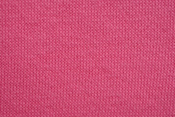 Pink fleece fabric texture, macro texture fleece pink fabric photo above as background