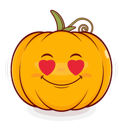 pumpkin love face cartoon cute