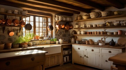 Fototapeta premium vintage rustic kitchen