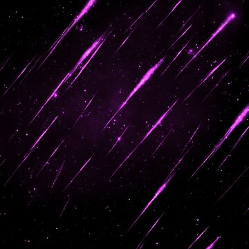Violet Streaks Across a Dark Expanse Capturing Cosmic Energies and Mystery with a Digital Art Style