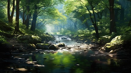 canopy rippling water