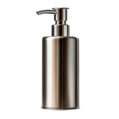 Obraz premium Hand soap dispenser, sleek design, modern kitchen accessory, transparent background, ideal for digital projects, graphic design use.
