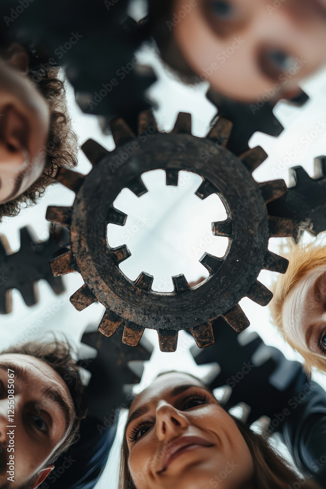 Poster exploring team collaboration in the industrial sector: a unique perspective through gears and people