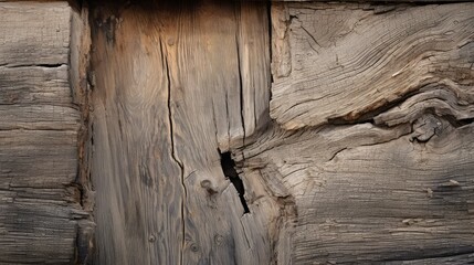 Obraz premium aged broken wood