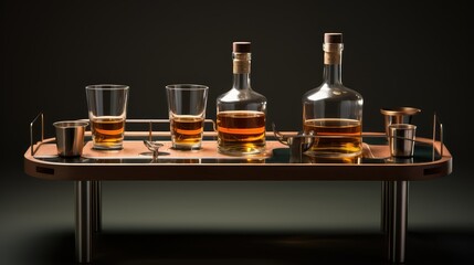 sleek whiskey table