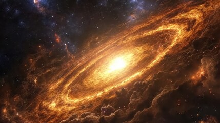 Obraz premium A colossal cosmic black hole