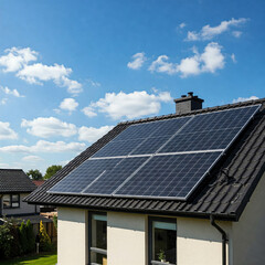 Fototapeta premium solar panels on the field outdoor and environment