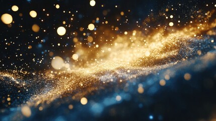 Sparkly cosmic background with nebula elements and glittery textures, shine, sparkle effect, texture