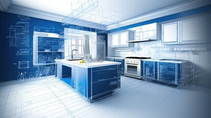 cabinets kitchen blue prints