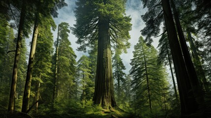 Obraz premium canopy big trees