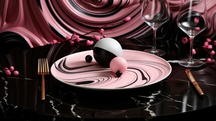 Obraz premium elegance patriotic black and white