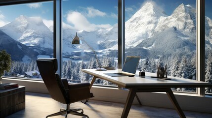 Fototapeta premium peaks office views