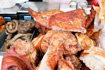 A Delectable Assortment of Grilled Meats is available at the Local Market Stall for all