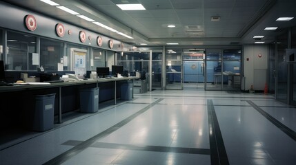 Obraz premium building security desk