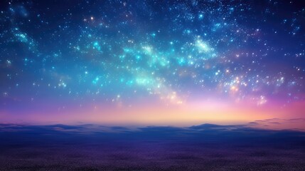 Fototapeta premium sky glitter blue