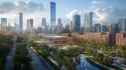 Obraz premium Chicago skyline