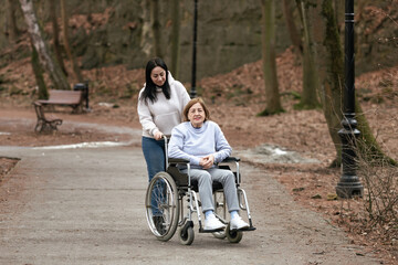 A Caring Companion Wheelchair Experience Enjoying a Walk in Nature with Comfort and Joy