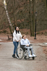 A Caring Companion Wheelchair Experience Enjoying a Walk in Nature with Comfort and Joy