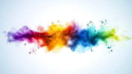 Fototapeta premium Abstract colorful ink splatter, creative background design, possible use for presentation backdrop