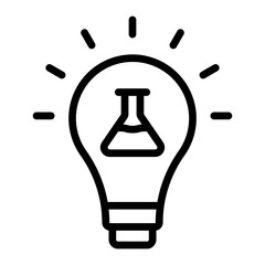 Idea Vector Line Icon Design
