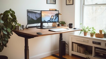 standing web designer desk