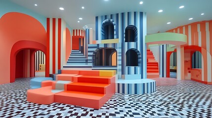 Colorful Play Space Architectural Design for Children
