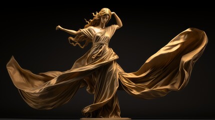 beauty gold statue