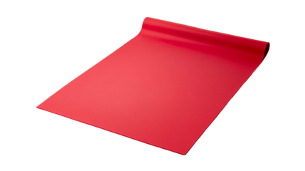 Red Yoga Mat – Studio Exercise Accessory