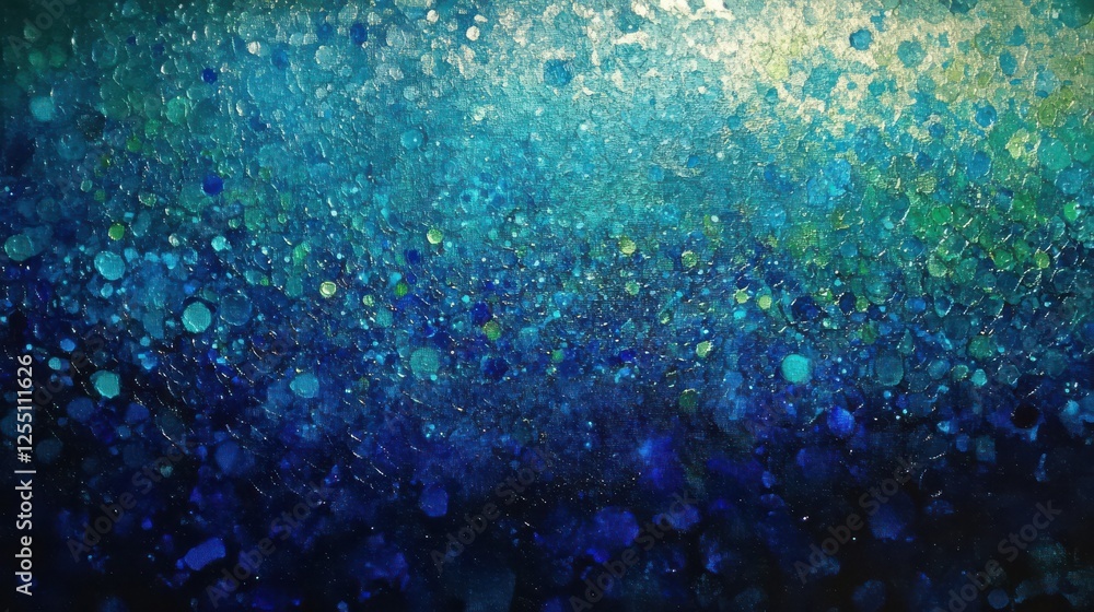 Wall mural the universe is bathed in an ocean of shimmering cosmic colors , blue, green, cosmic