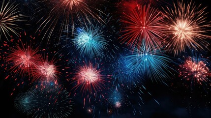 Fototapeta premium sky star red white blue