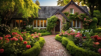 Obraz premium fairytale houses brick